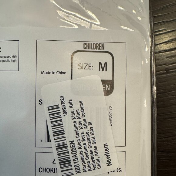Alien Kids Costume, Size Youth M - Picture 7 of 7
